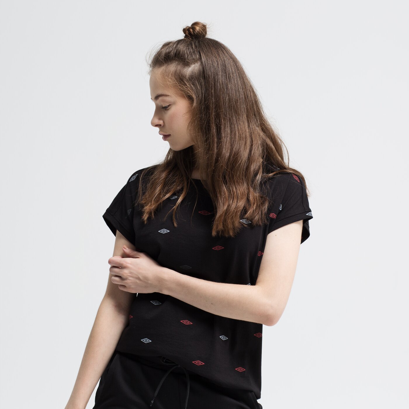 Koszulka damska UMBRO T-SHIRT KARAWA ul39tsd04001 kolor czarny