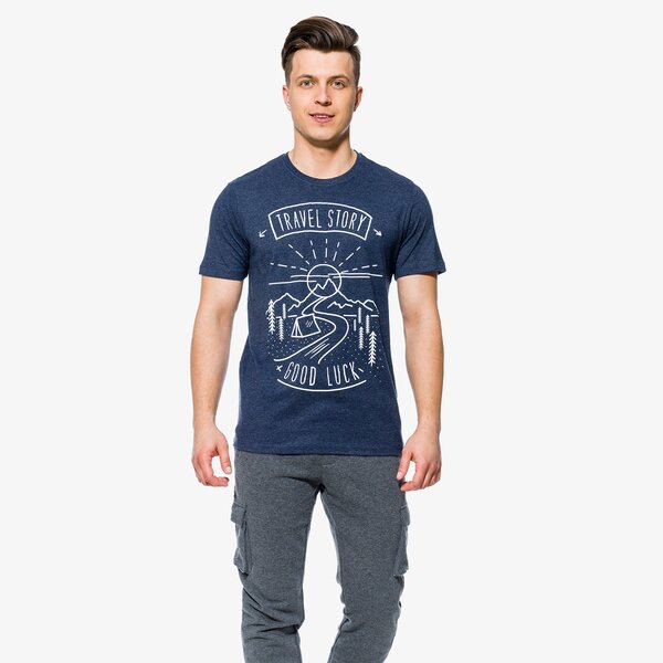 Koszulka męska FEEWEAR T-SHIRT SS TONY fw18tsm37001 kolor granatowy