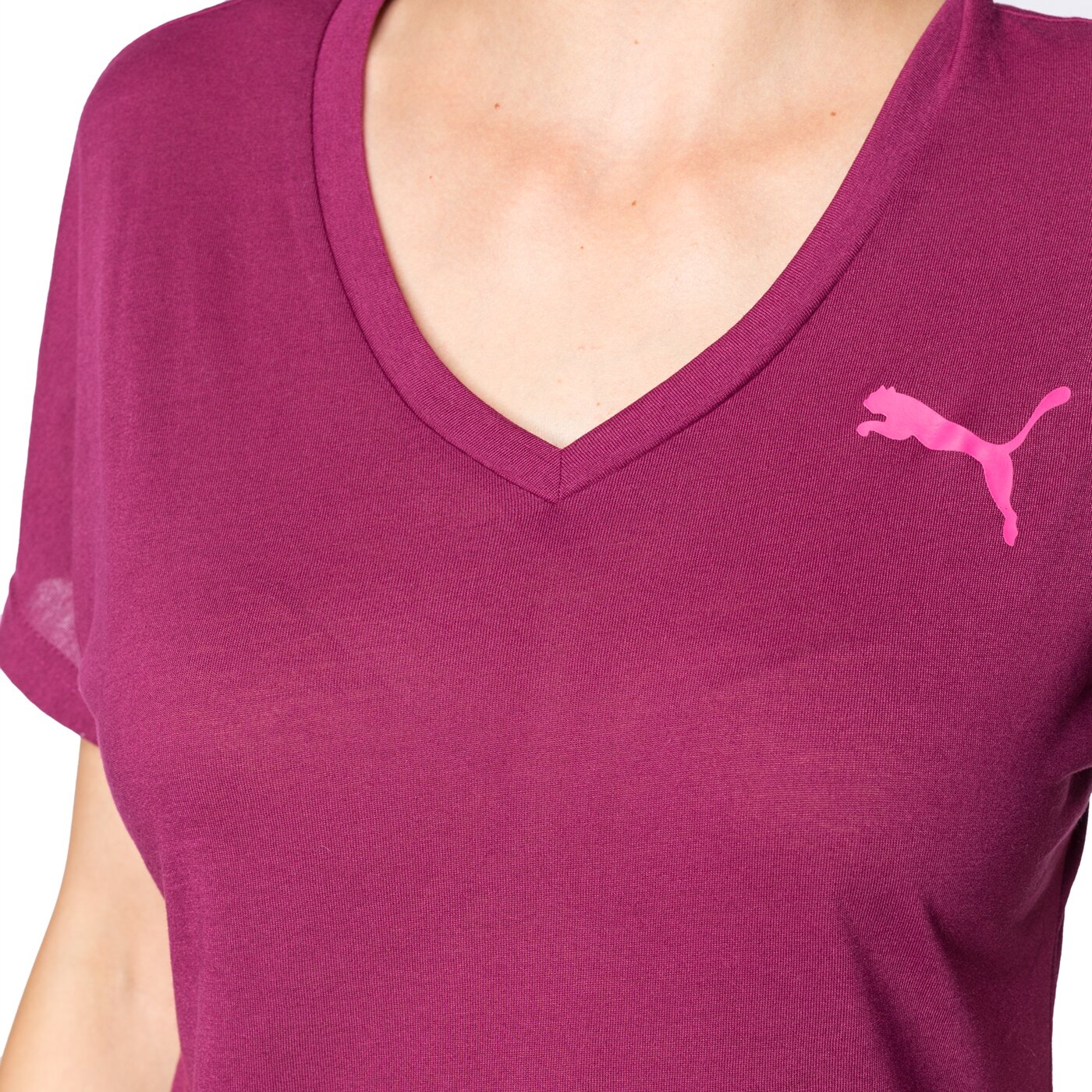 Koszulka damska PUMA T-SHIRT ELEVATED SPORTY 83846423 kolor fioletowy