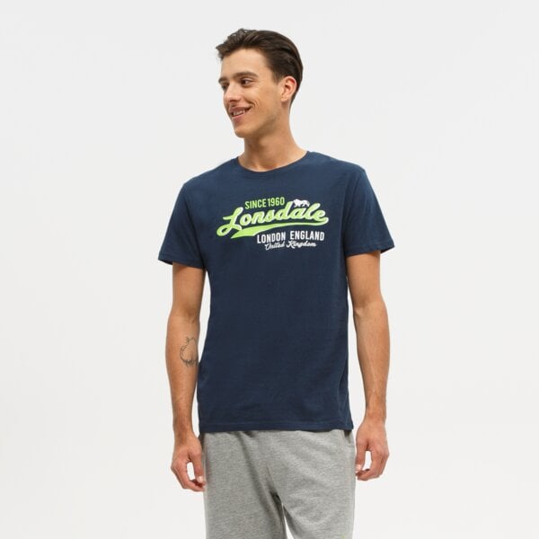Koszulka męska LONSDALE T-SHIRT SS CROXTON 1150643025 kolor granatowy