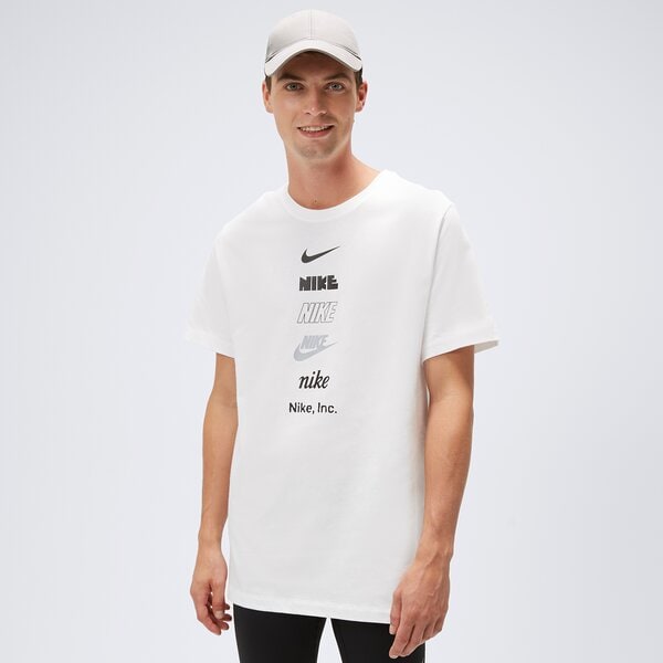 Koszulka męska NIKE T-SHIRT STACK LOGO TEE WHITE TEE dz2875-100 kolor biały