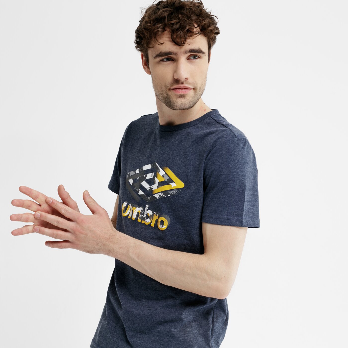 Koszulka męska UMBRO T-SHIRT SS ONERT ul19tsm28002 kolor granatowy