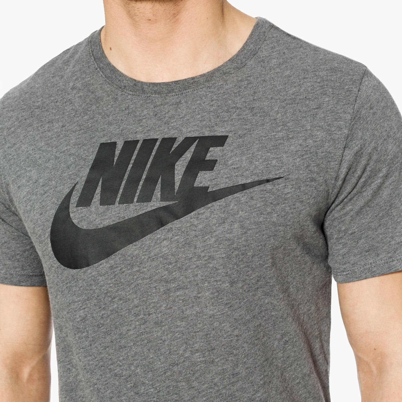 Koszulka męska NIKE T-SHIRT SS M NSW ICON FUTURA 696707-073 kolor szary