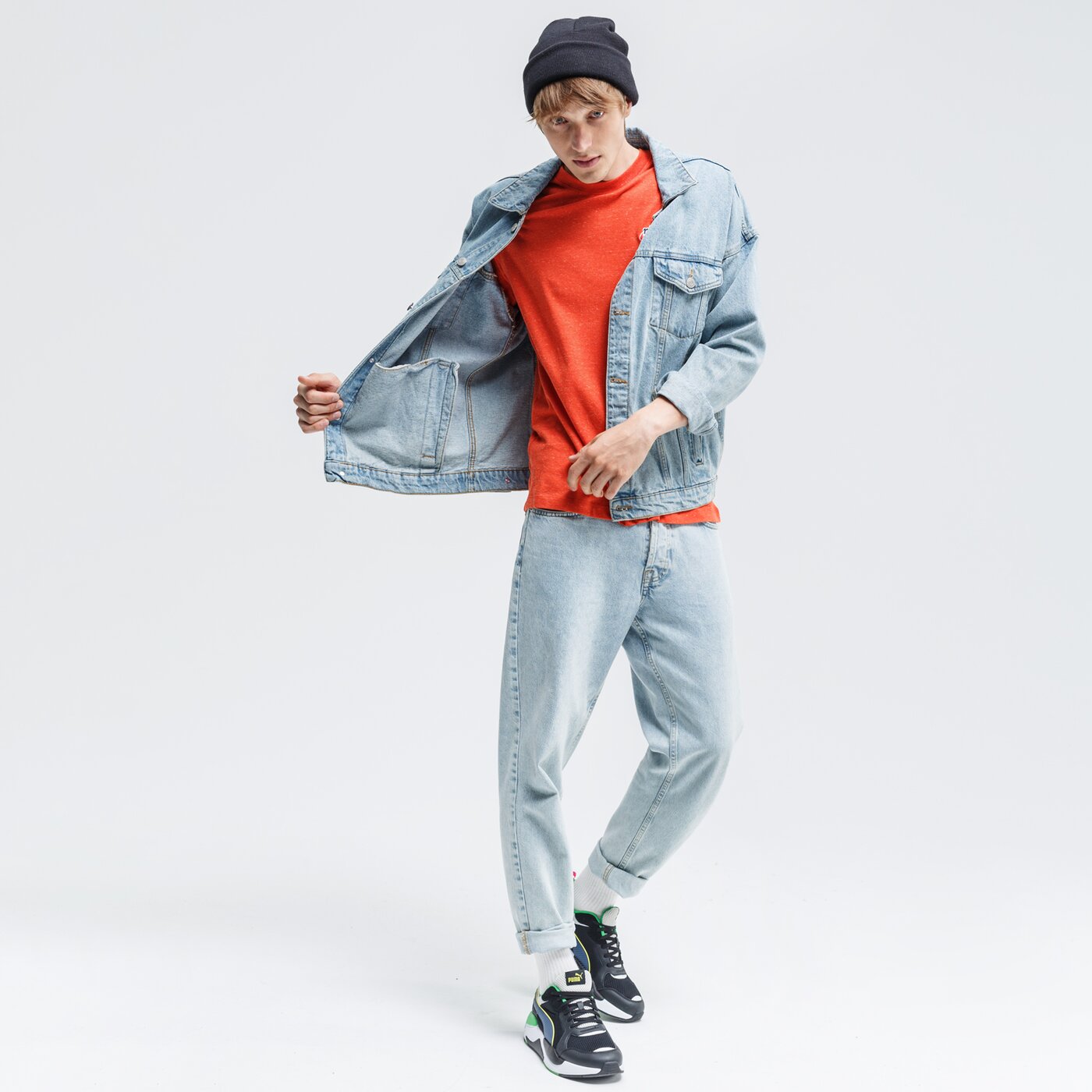 Koszulka męska NIKE T-SHIRT NSW HERITAGE + LBR SS ck2383-861 kolor pomarańczowy