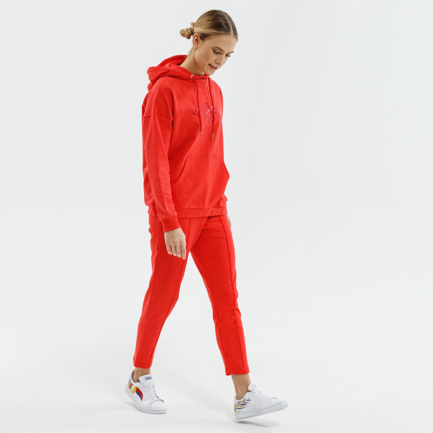 Bluza damska UMBRO BLUZA Z KAPTUREM OCARINA ul321bld21002 kolor czerwony