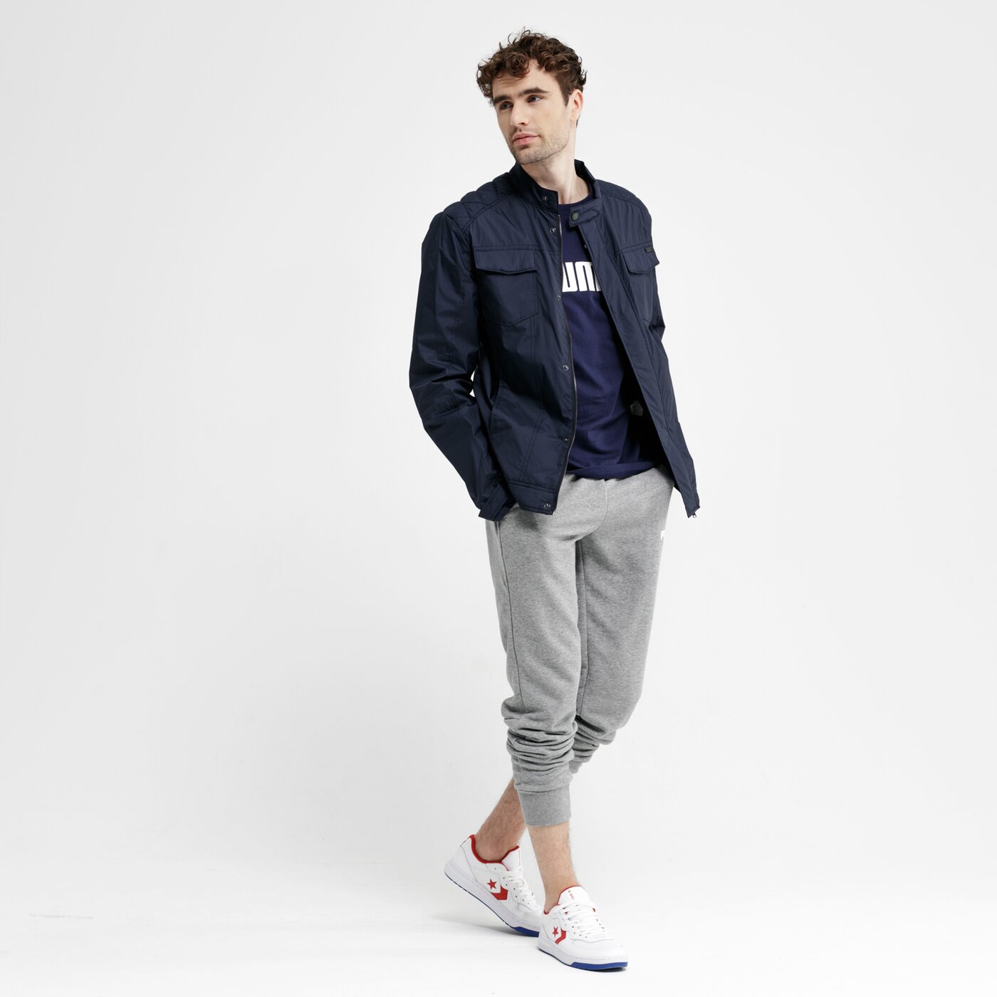 Kurtka przejściowa męska FEEWEAR KURTKA BERMEGO fw19kum06001 kolor granatowy