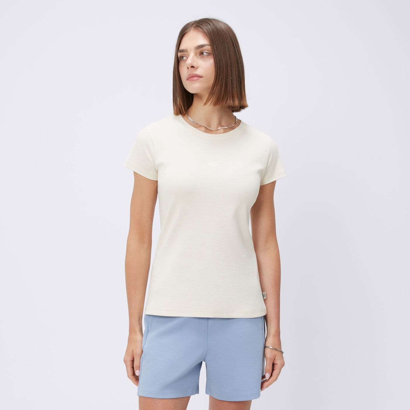 Koszulka damska UMBRO T-SHIRT EMBROIDERY ul125tsd80001 kolor beżowy