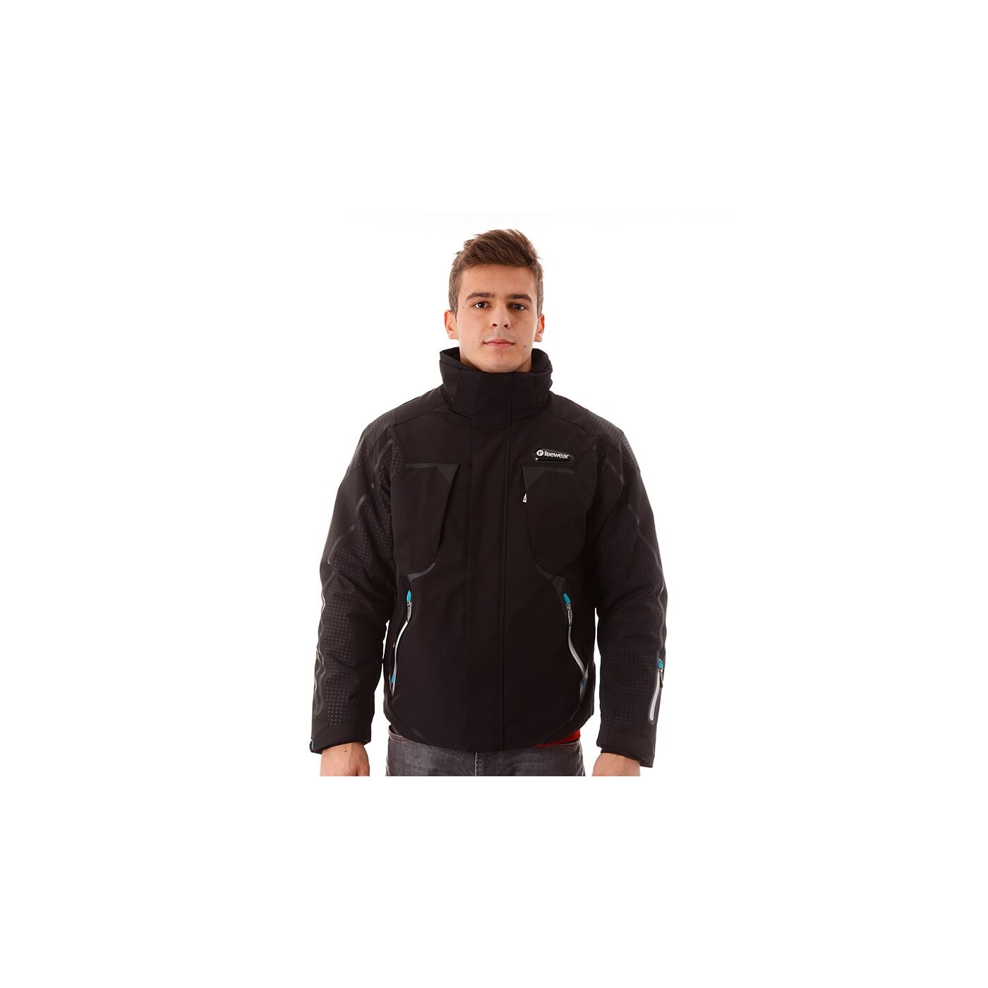 Kurtka zimowa męska FEEWEAR KURTKA HARBIN fw33kum26001 kolor czarny