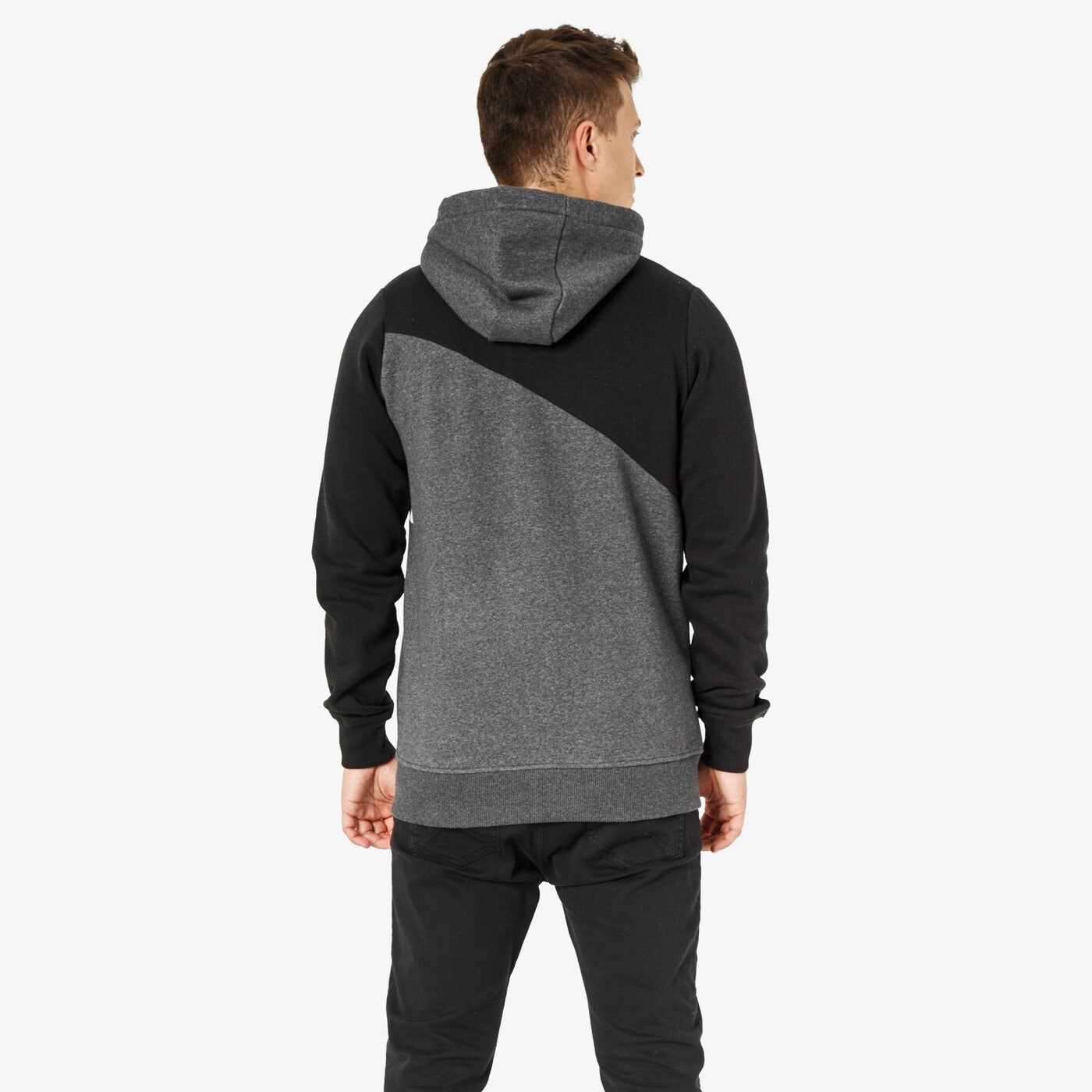 Bluza męska UMBRO BLUZA CUT AND SEW FZ HOODY 65130u-1al kolor szary