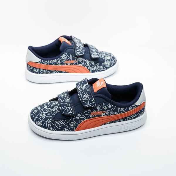 Buty dziecięce PUMA SMASH V2 MONSTER FAMILY V INF 37119202 kolor granatowy
