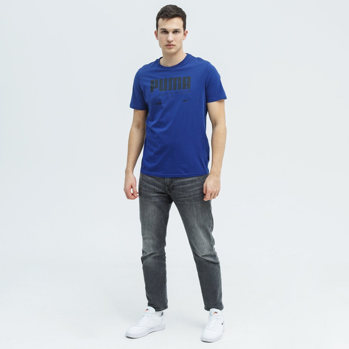 Koszulka męska PUMA T-SHIRT REBEL 585738 12 kolor granatowy