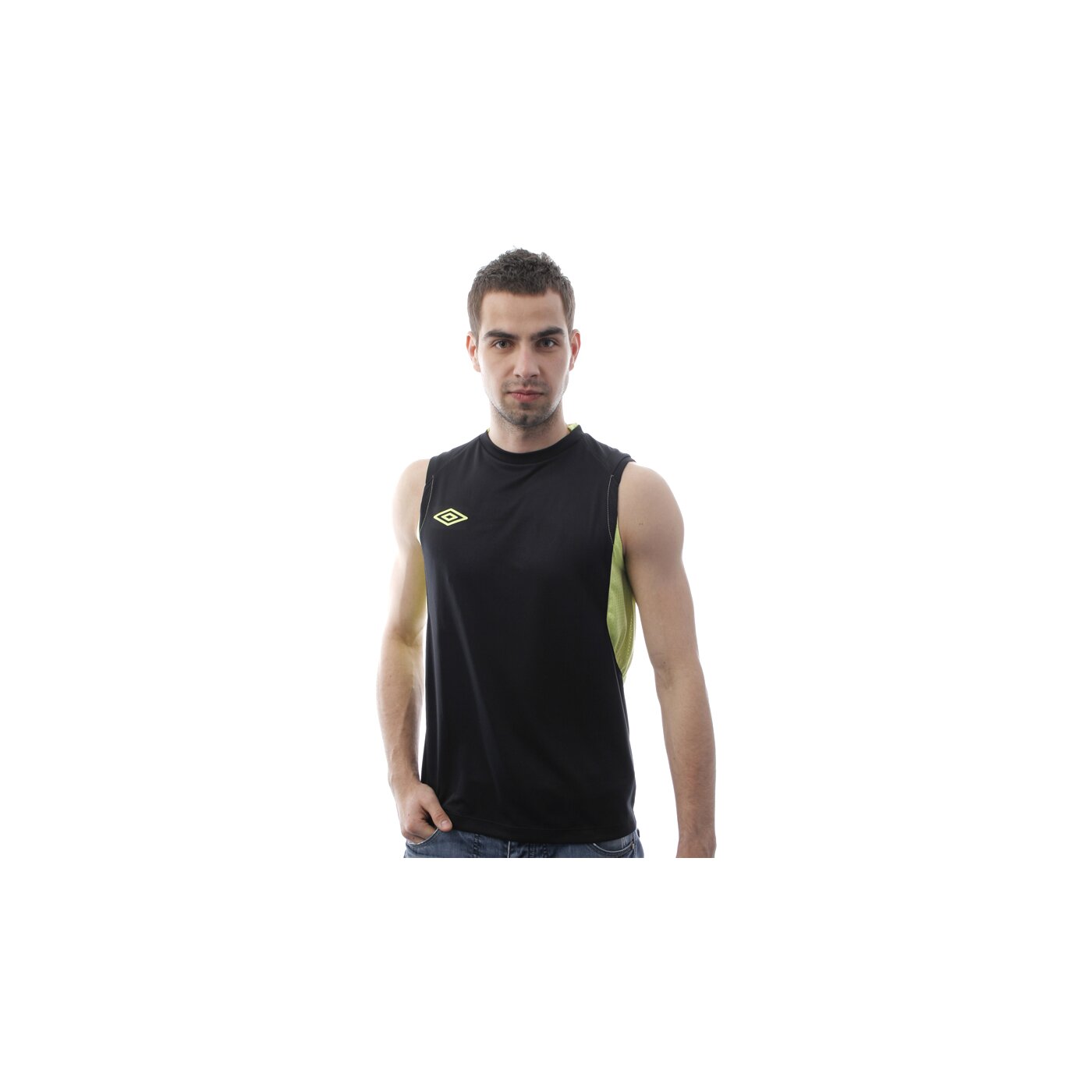 Koszulka męska UMBRO T-SHIRT GEOMETRA POLY 61128uklm kolor czarny