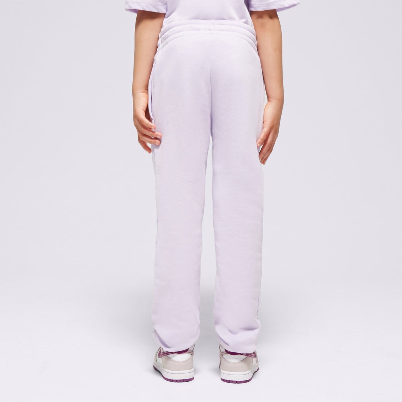 Spodnie dziecięce JORDAN SPODNIE ICON PLAY FLC PANT GIRL 45c696-p36 kolor fioletowy