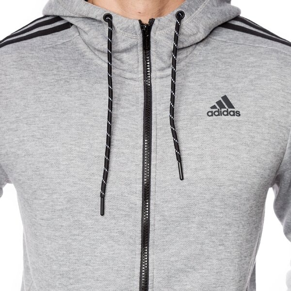 Bluza męska ADIDAS BLUZA ESS 3S FZ HOODB s17875 kolor szary