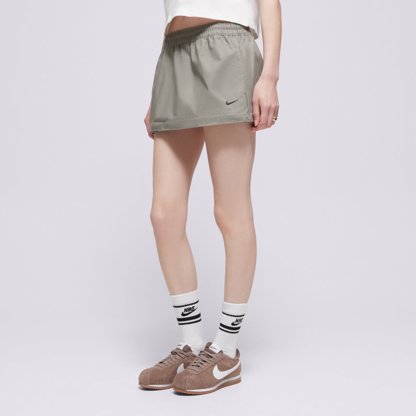 Sukienka damska NIKE SPÓDNICZKA W NSW ESSTL WVN MR CGO MDI SKT fv7503-320 kolor khaki