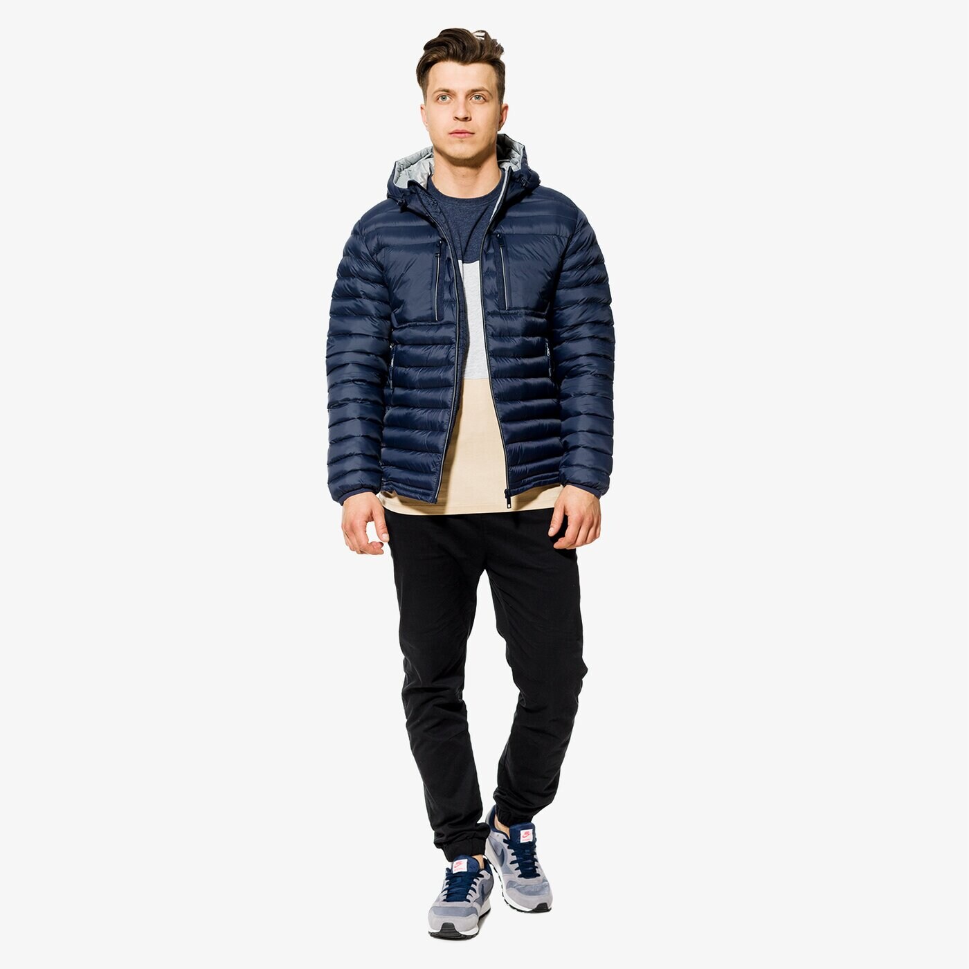 Kurtka przejściowa męska LOTTO KURTKA ROOK lo18kum21001 kolor granatowy