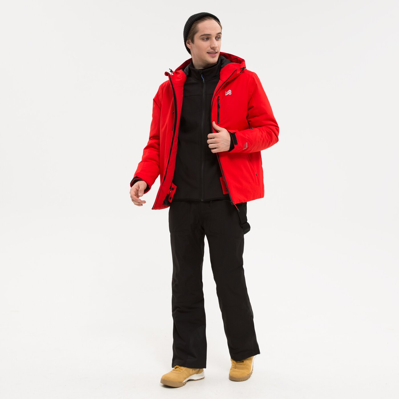 UP8 KURTKA NARCIARSKA FOLEY (UP322KUM51001) czerwony Męskie Kurtki