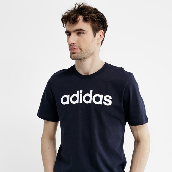 Koszulka męska ADIDAS T-SHIRT SS E LIN du0406 kolor granatowy