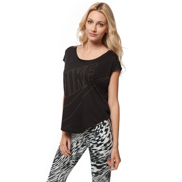 Koszulka damska NIKE T-SHIRT SIGNAL TEE 642768010 kolor czarny