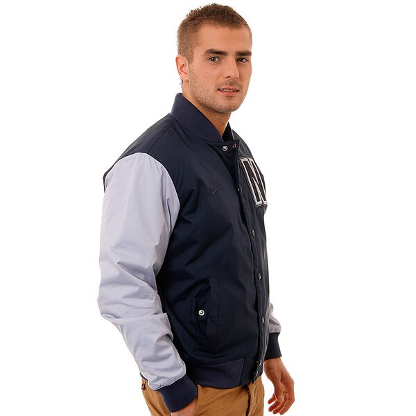 Bluza męska NIKE KURTKA AD LETTERMAN VARSIT JACKET 456543473 kolor szary