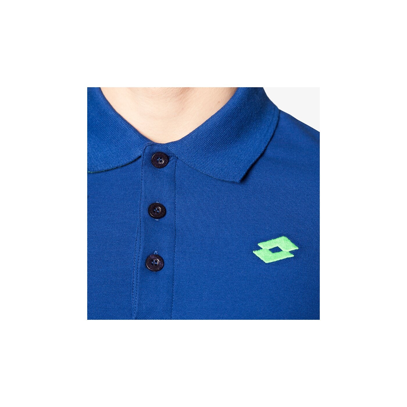 Koszulka polo męska LOTTO POLO BRODSY LOGO PLUS s0947 kolor niebieski