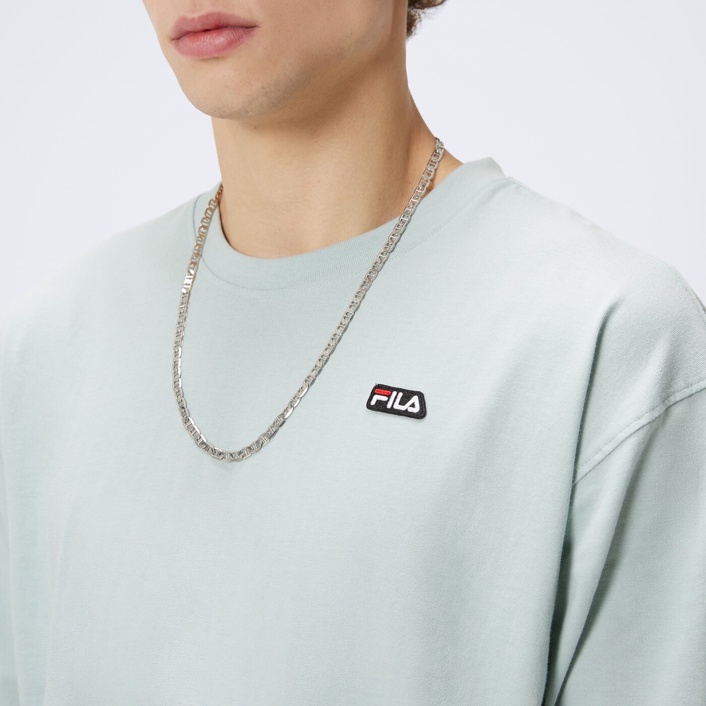 Koszulka męska FILA T-SHIRT BADGE LOGO TEE fi124tsm70308 kolor niebieski