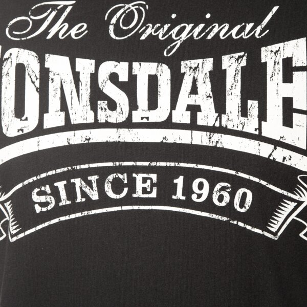Koszulka męska LONSDALE T-SHIRT MARTOCK 1152501000 kolor czarny