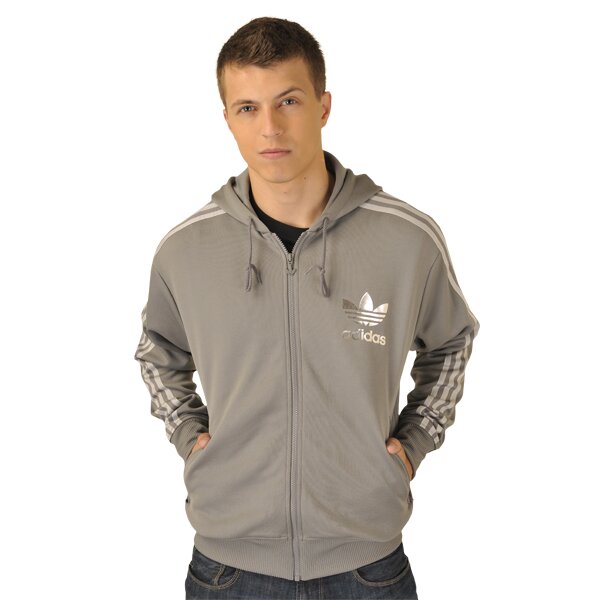 Bluza męska ADIDAS BLUZA   ADI HOODED FLOC v32632 kolor szary
