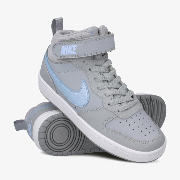 Buty dziecięce NIKE COURT BOROUGH MID 2 EP cq4578-001 kolor szary