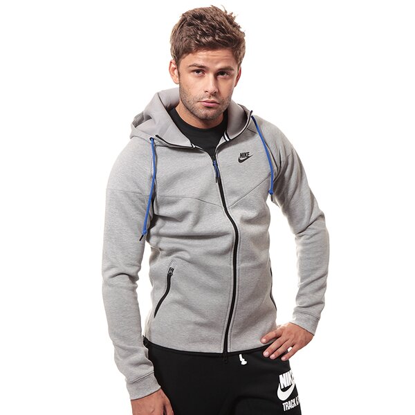 Bluza męska NIKE BLUZA TECH FLEECE WINDRUNNER 545277064 kolor szary