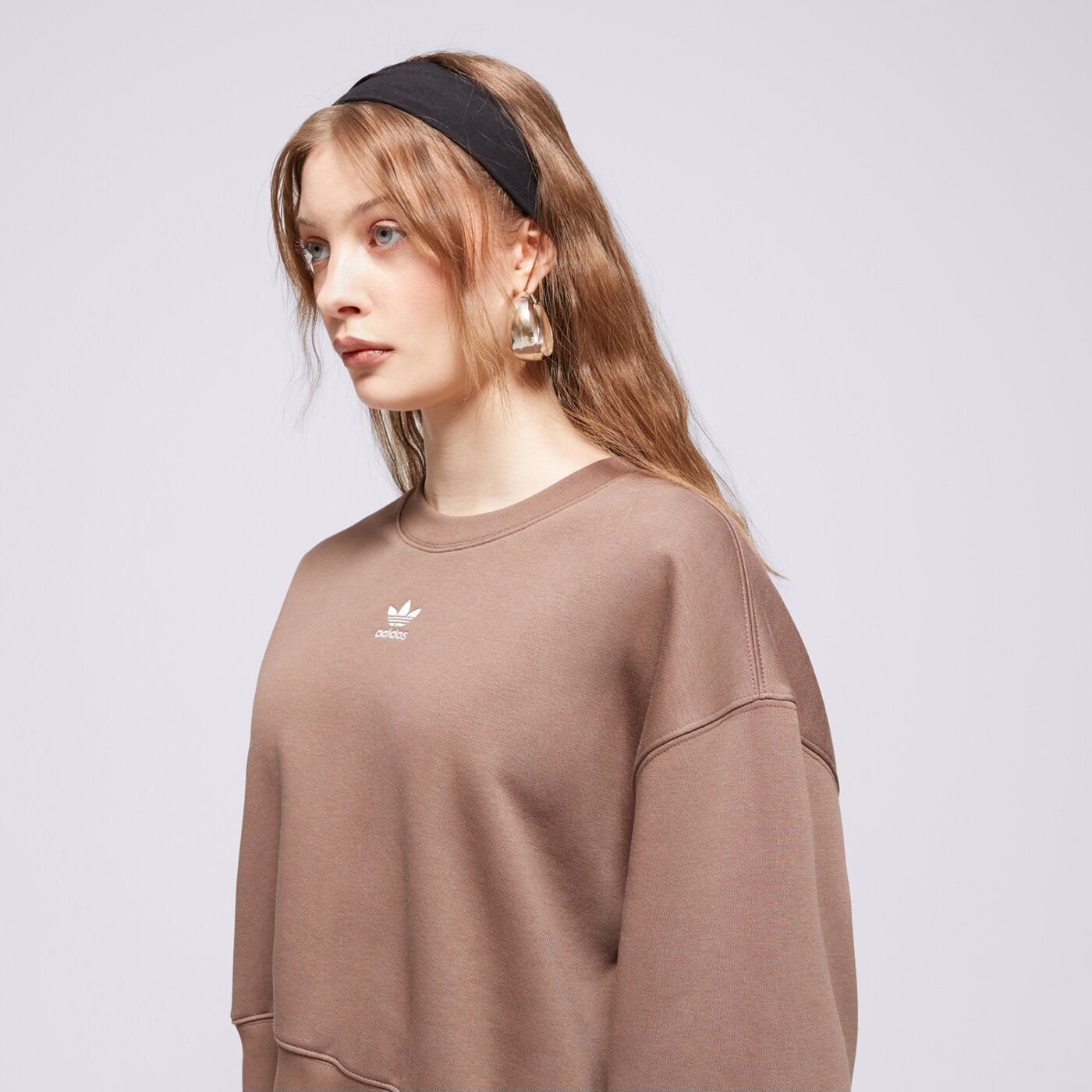 Bluza damska ADIDAS BLUZA SWEATSHIRT ir5971 kolor brązowy