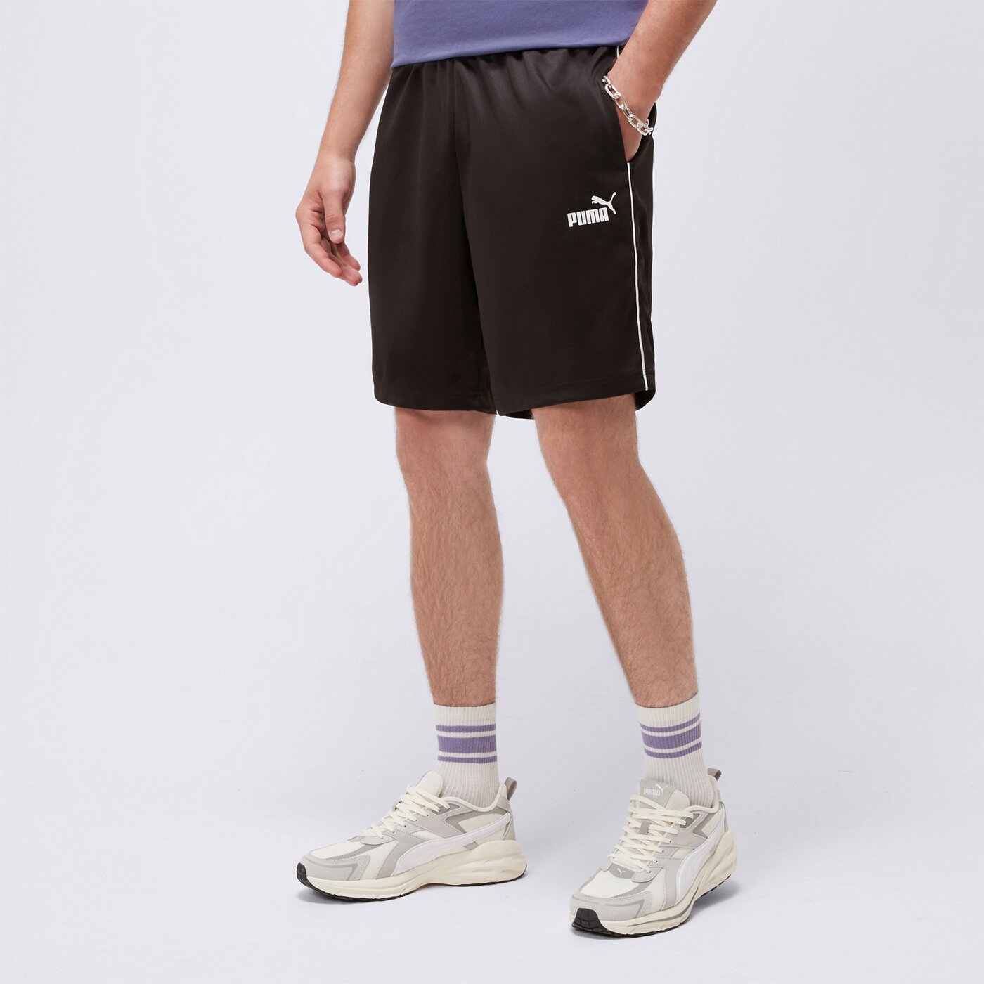 Spodenki męskie PUMA SZORTY PUMA SPORT POLY 68462201 kolor czarny