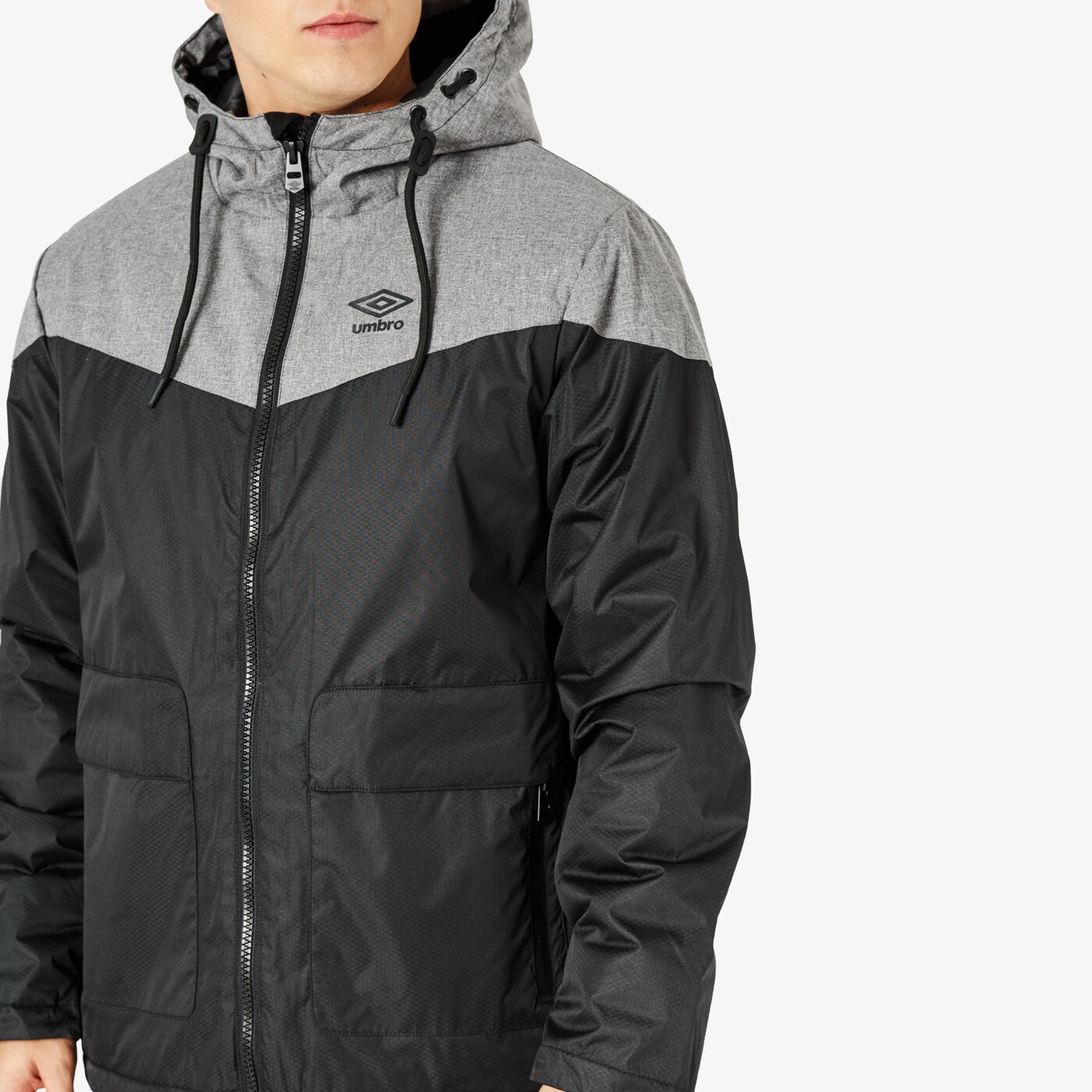 Kurtka zimowa męska UMBRO KURTKA HEMATITE ul38kum06001 kolor szary