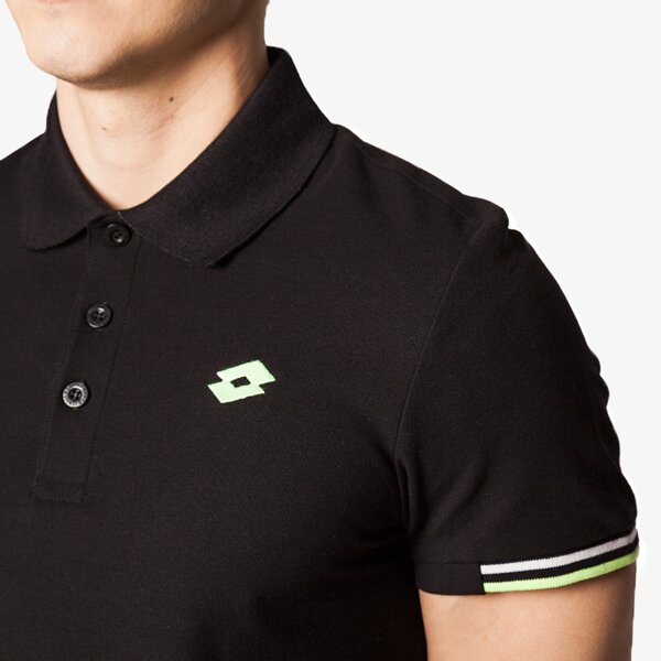 Koszulka polo męska LOTTO POLO BRODSY LOGO PLUS s0949 kolor czarny
