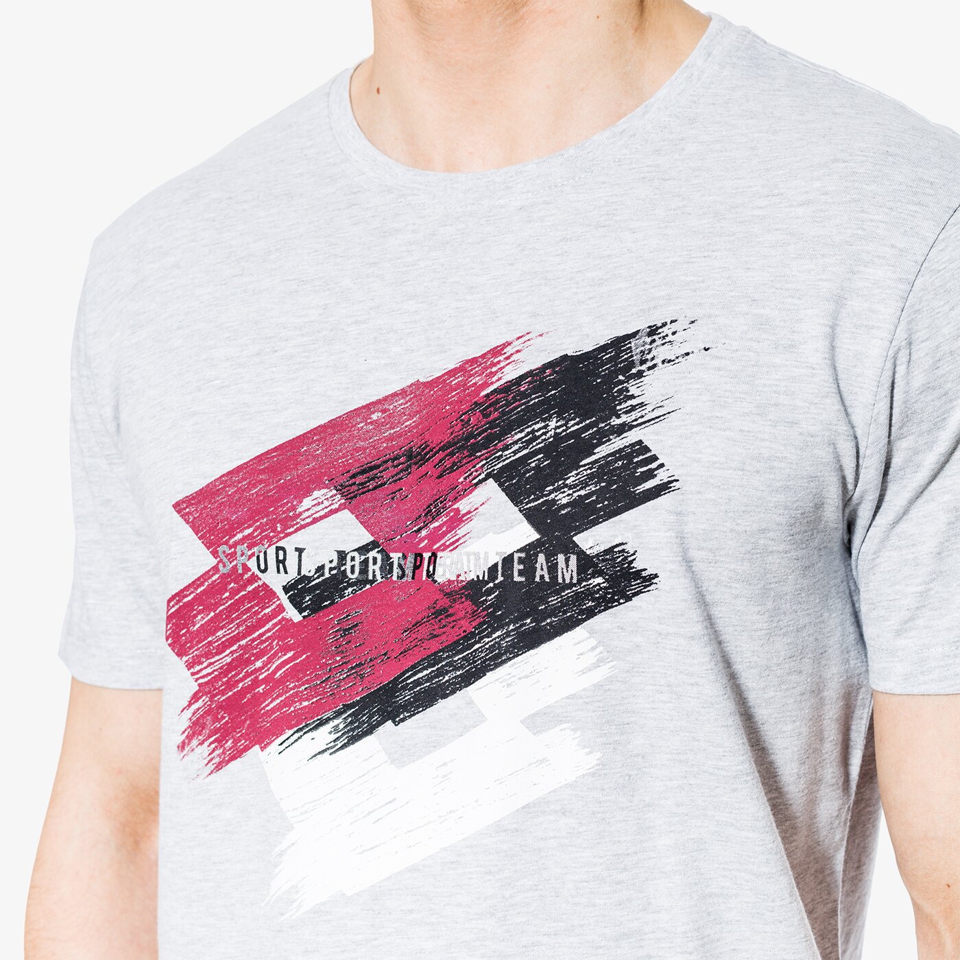 Koszulka męska LOTTO T-SHIRT SS SPORTLOGO lo18tsm12001 kolor szary