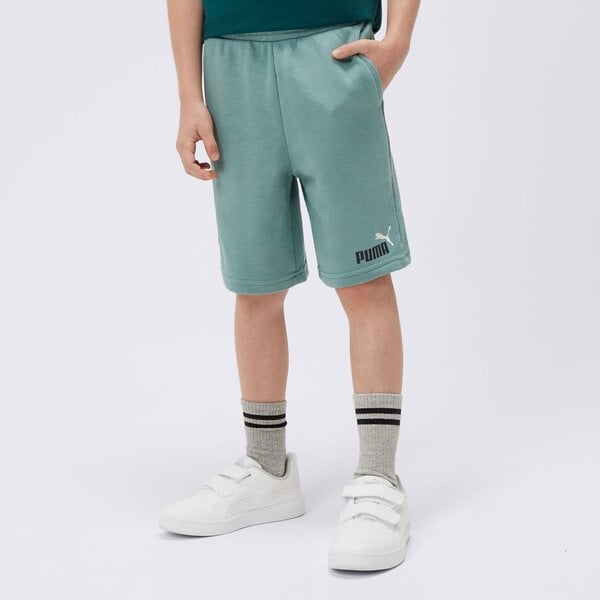Spodenki dziecięce PUMA SZORTY ESS+ 2 COL TR B 58698984 kolor zielony