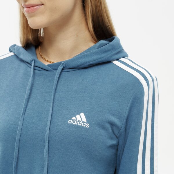 Bluza damska ADIDAS BLUZA Z KAPTUREM W 3S FT CRO HD hc9136 kolor niebieski