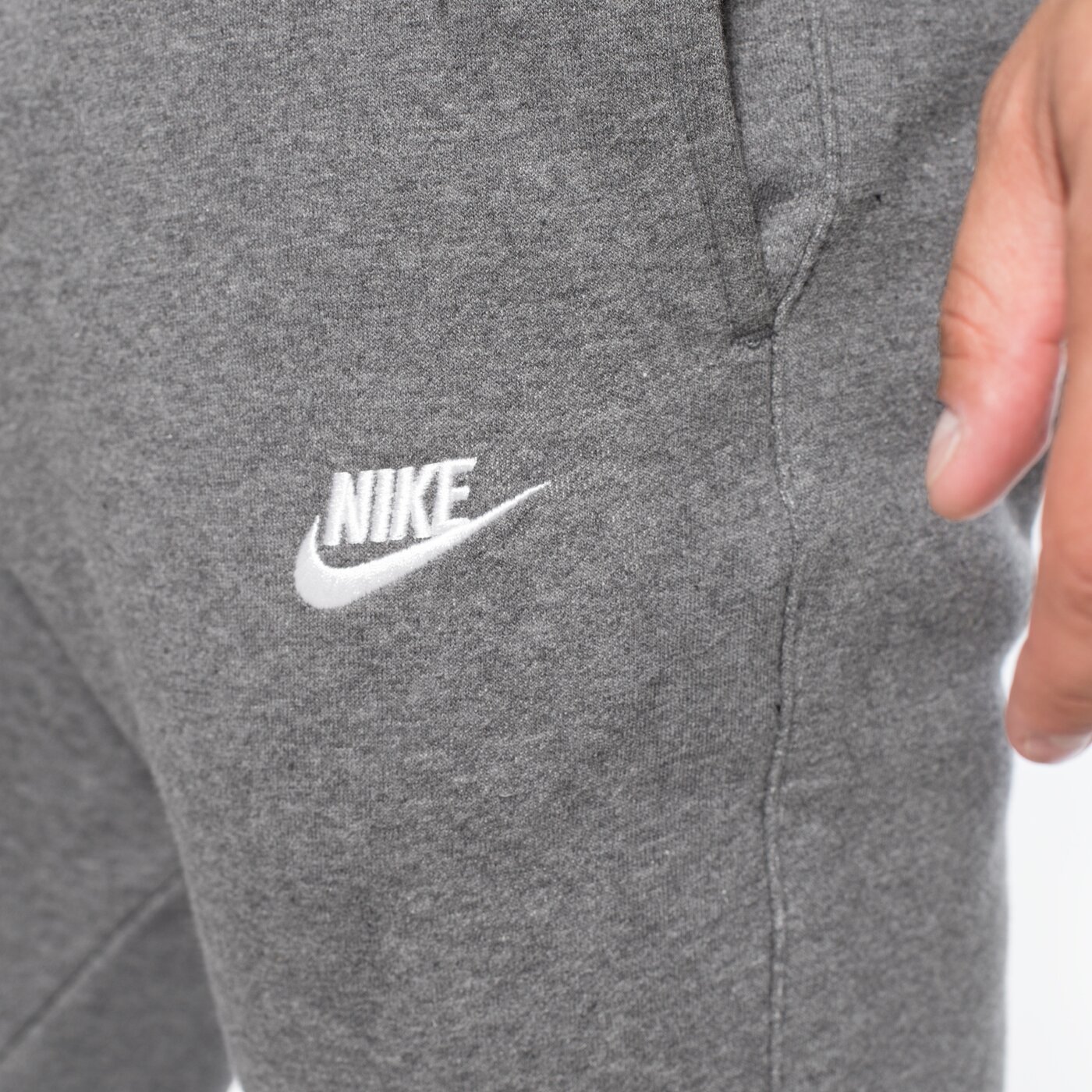 Spodnie dresowe męskie NIKE SPODNIE NSW JOGGER FLC CLUB 804408071 kolor szary