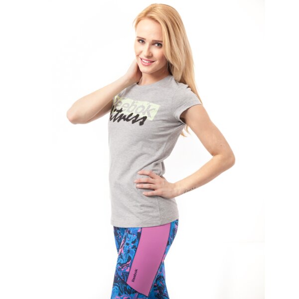 Koszulka damska REEBOK T-SHIRT GR RBK FTN s01679 kolor szary