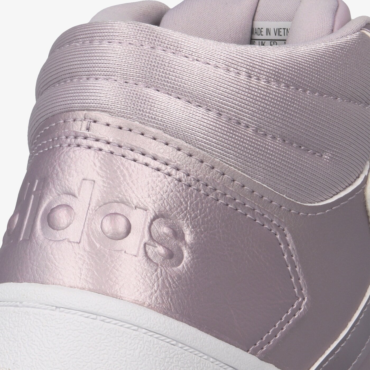 Buty sportowe damskie ADIDAS HOOPS 2.0 MID ef0121 kolor fioletowy