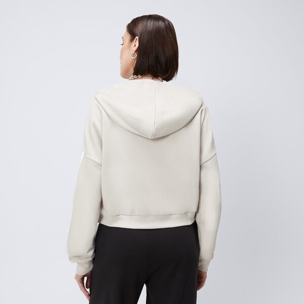 Bluza damska ADIDAS BLUZA Z KAPTUREM W 3S FT QZ HD jn1958 kolor beżowy