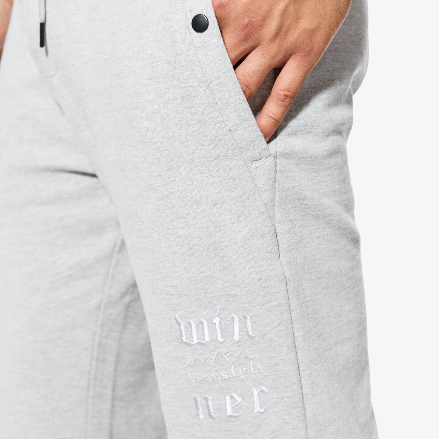 Spodnie dresowe męskie LOTTO SPODNIE HUSKY lo37spm06001 kolor szary