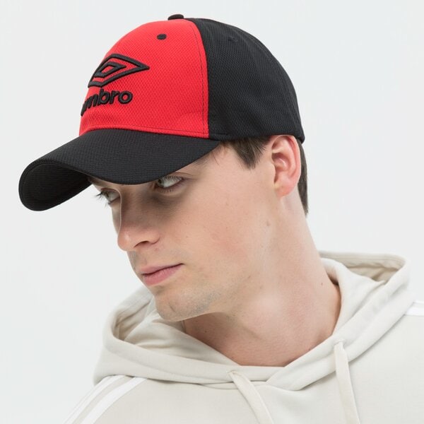 Czapka z daszkiem damska UMBRO CZAPKA CARLTON ul122cap92001 kolor czerwony