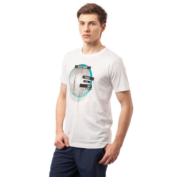 Koszulka męska LOTTO  T-SHIRT WOKOS lo15tsm52001 kolor biały