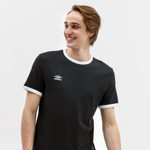 Koszulka męska UMBRO T-SHIRT RINGER 65859u-fl3 kolor czarny