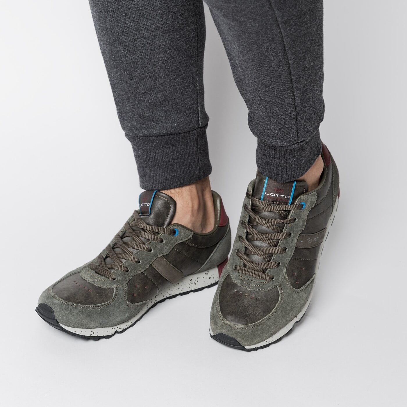 Buty sportowe męskie LOTTO SANTANDER III t0116 kolor zielony