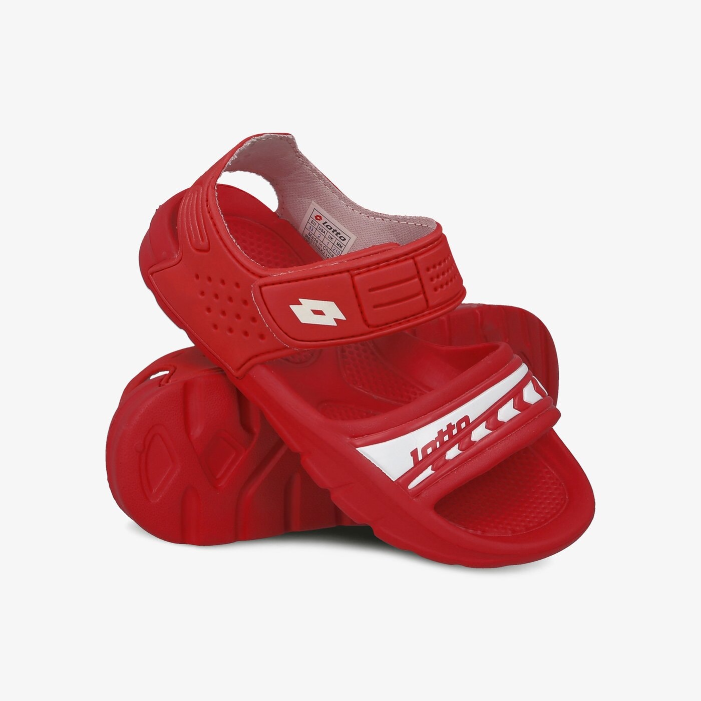 Sandały dla dzieci LOTTO ANTIBES CL     r6310 kolor czerwony