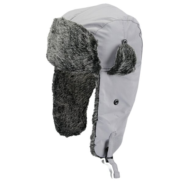 Czapka zimowa damska CZAPKA ZIMOWA USZATKA GREY nncaz003 