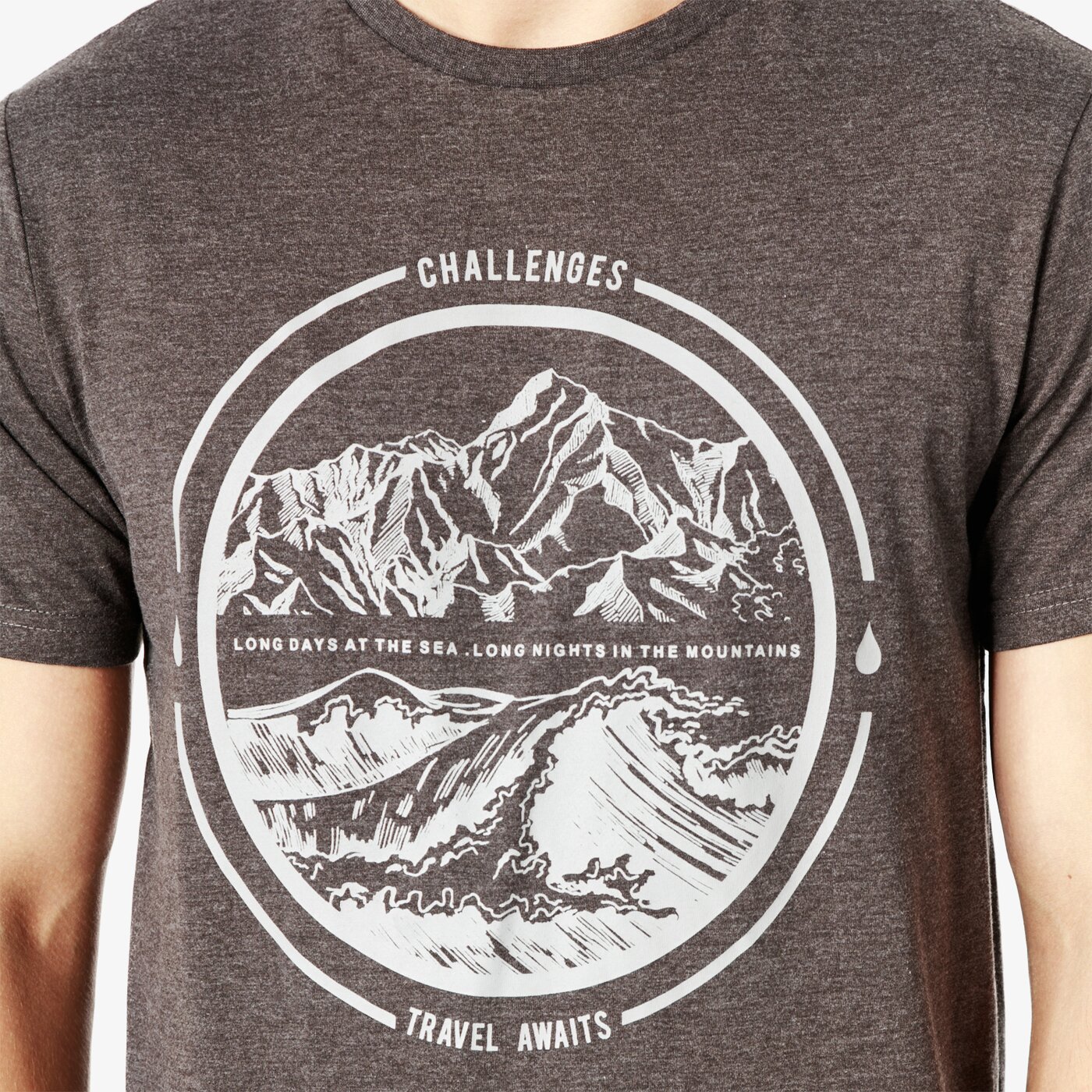 Koszulka męska FEEWEAR T-SHIRT SS ICEFALL fw38tsm20001 kolor szary