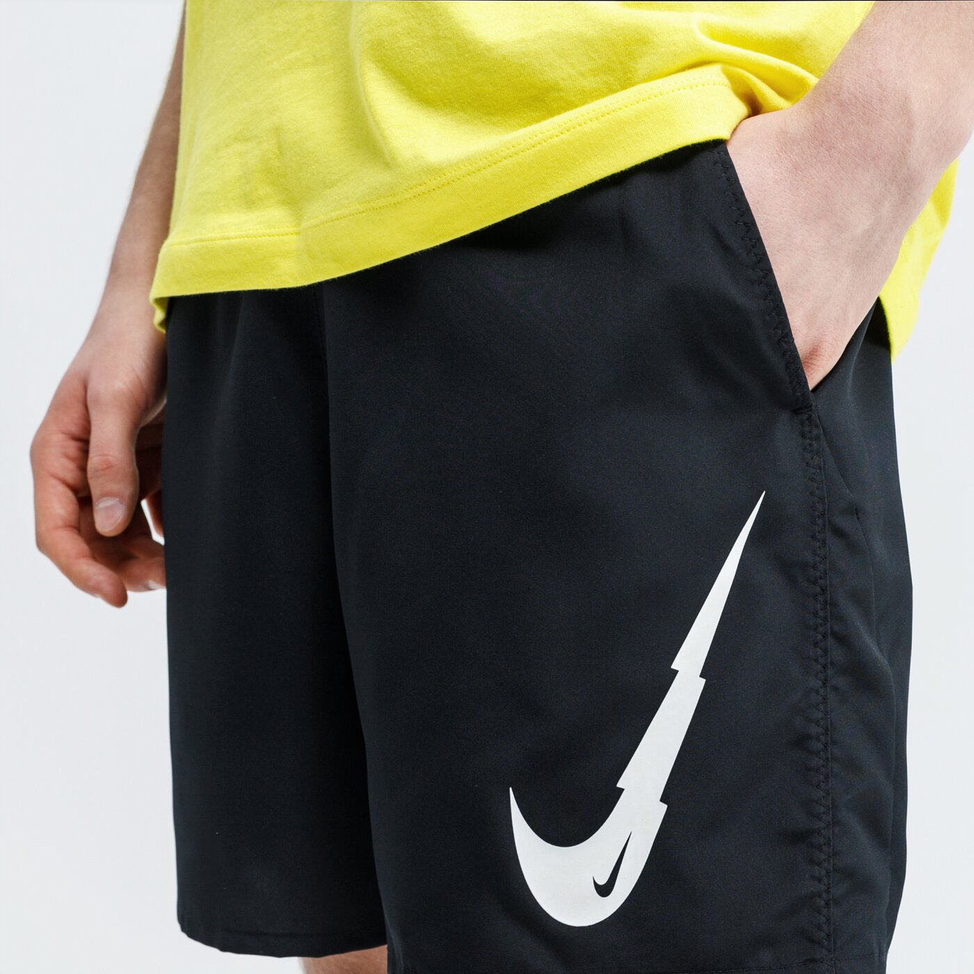 Spodenki męskie NIKE SZORTY M NK BREATHE RUN SS WR PO GX ck0459-010 kolor czarny